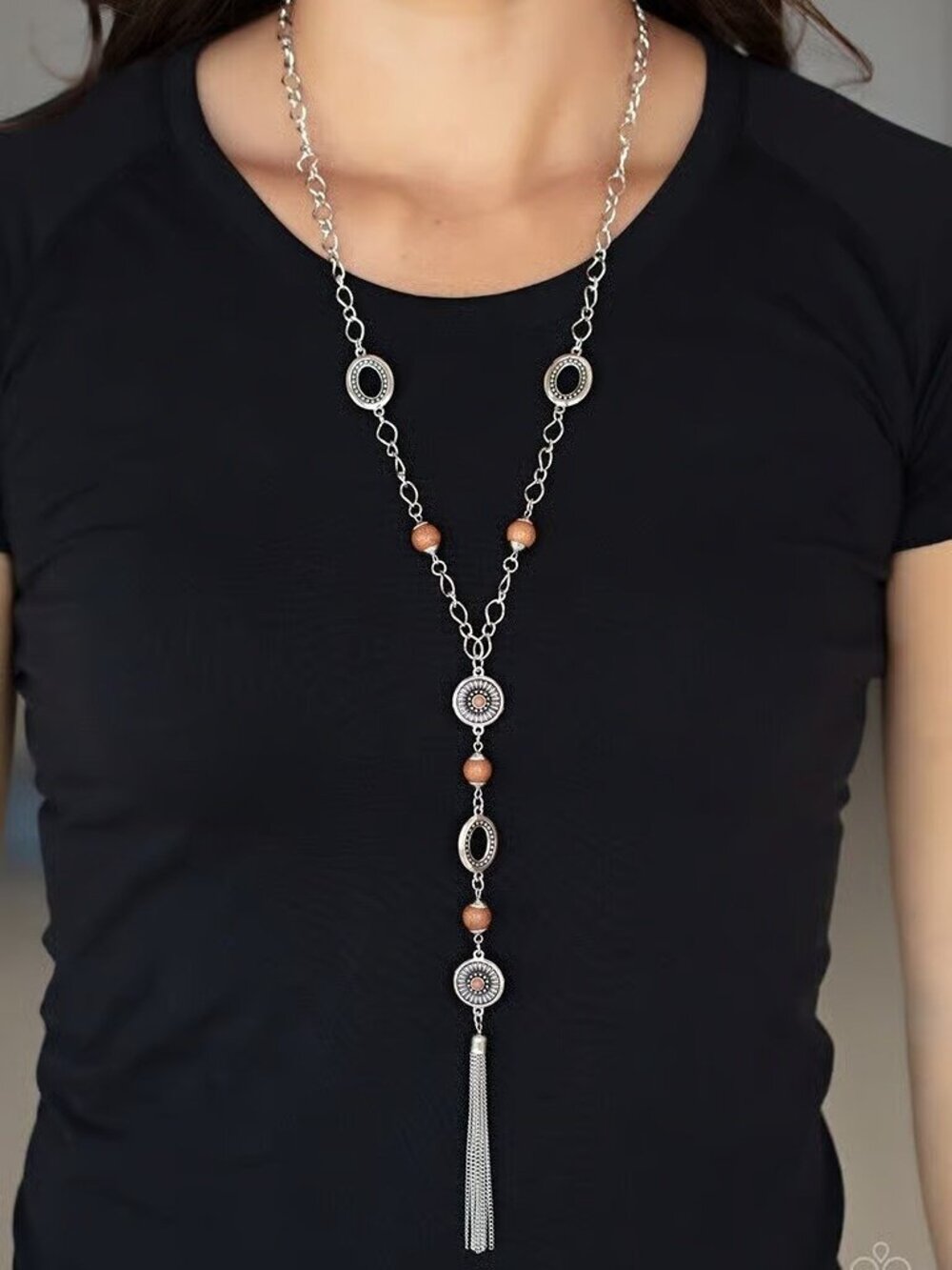 The Natural Order Brown Necklace Set with Matching